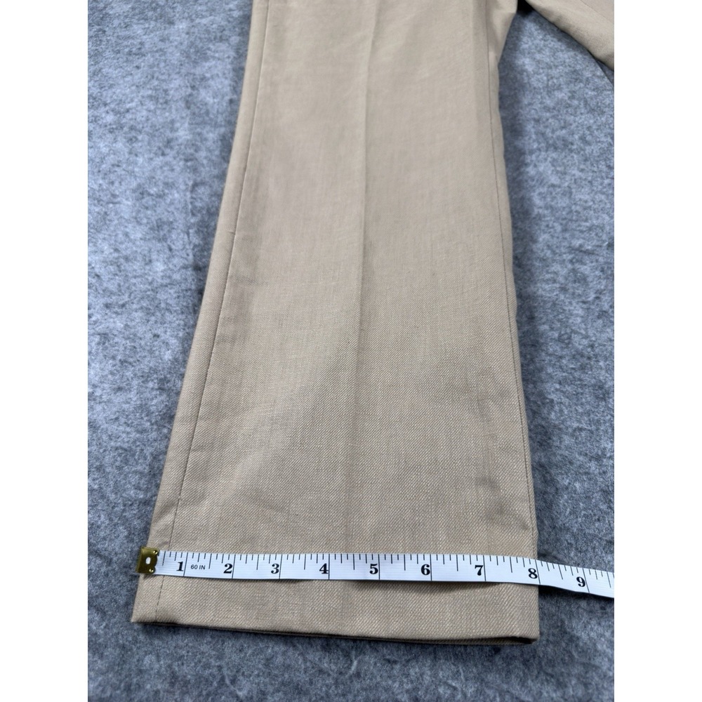 J. Crew Kallie Pant Khaki Linen Blend Pants Lined Size 12 New With Tags - Picture 7 of 11